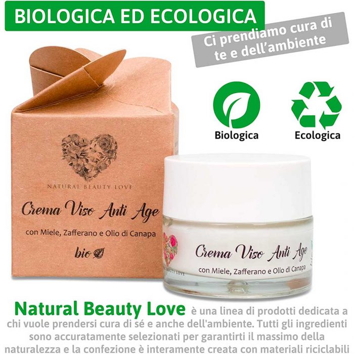 Crema Viso Antirughe Donna Ecologica