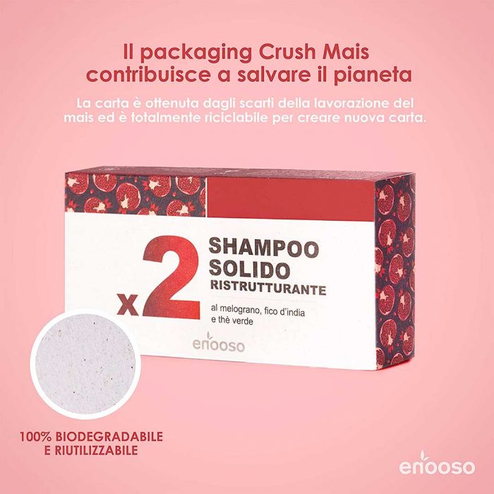 Shampoo Solido Bio Melograno Fico e Te Verde